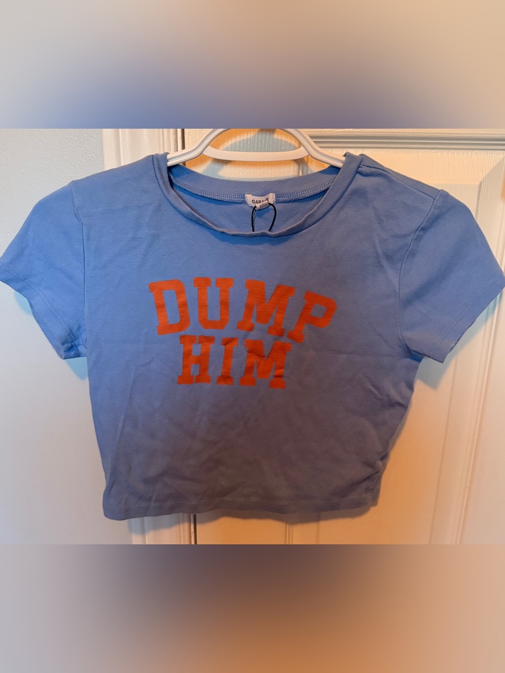 Garage 'Dump Him' Blue Graphic Tee